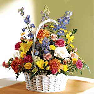 Parsippany Florist | White Basket