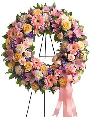 Parsippany Florist | Pastel Wreath