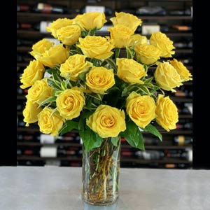 Parsippany Florist | 24 Yellow Roses